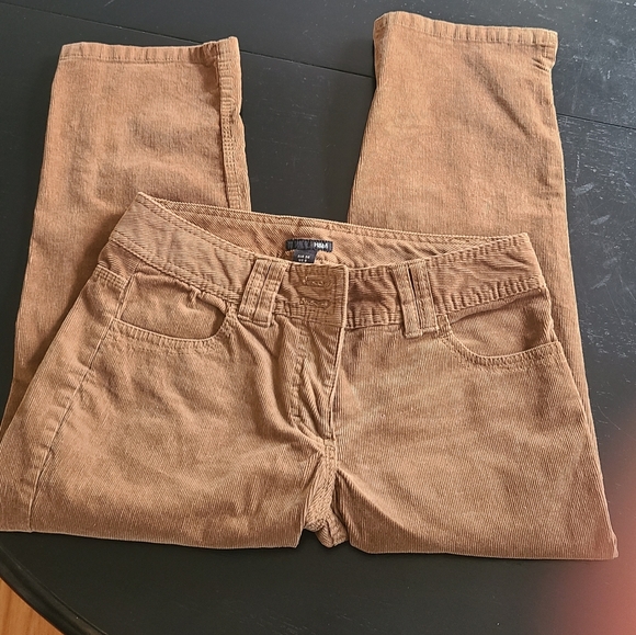 H&M Light Brown Fine Courderoy Cropped Pants Size 6 - Picture 3 of 9